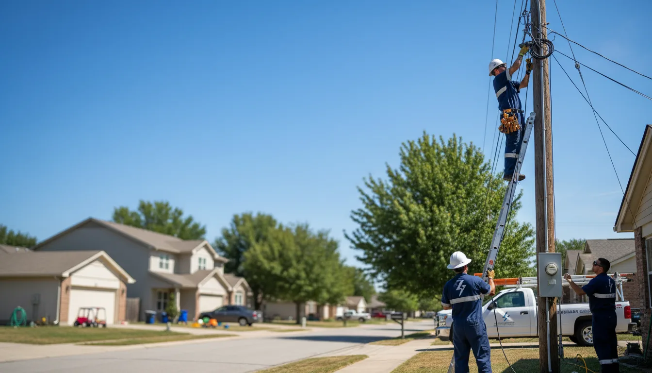 Residential electrician providing installation services in Yucca, AZ
